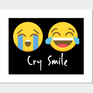 cry smile Posters and Art